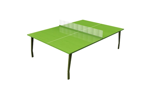 Premium Photo | Green ping pong board or table with net isolated on a