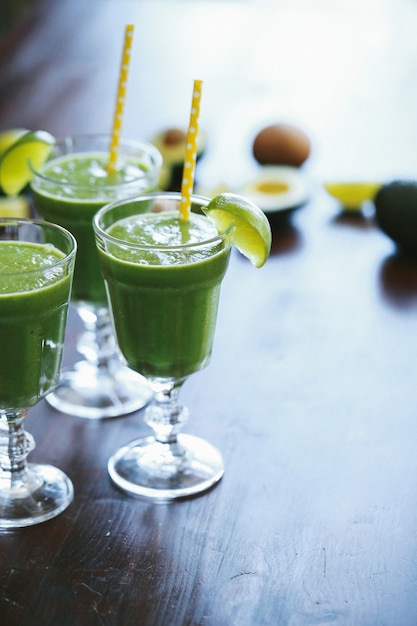 Free Photo | Green Smoothie In A Glass