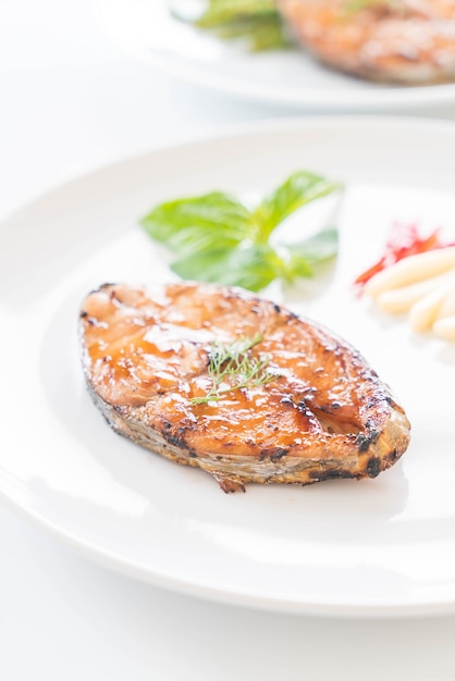 Free Photo | Grilled mackerel steak