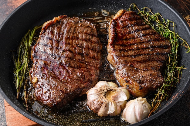 Premium Photo | Grilled picanha beef steaks