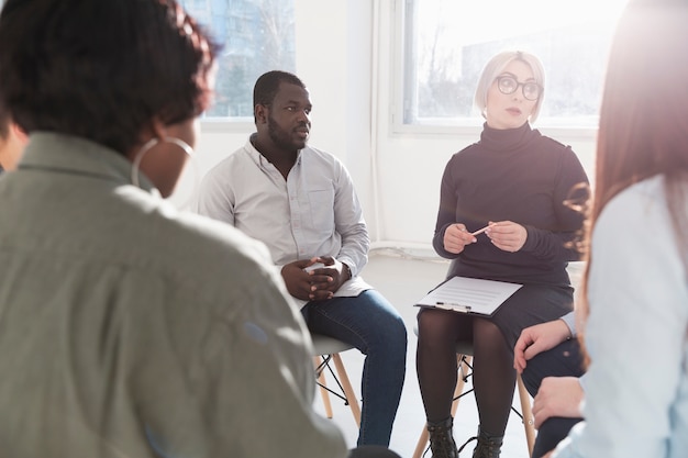 Free Photo | Group of adults talking to each other