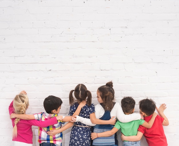 Free Photo | Group of children from back