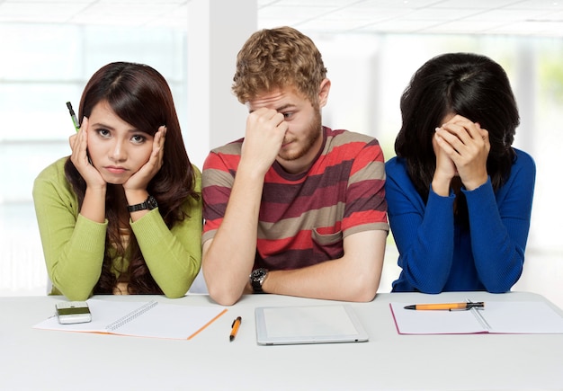 premium-photo-group-of-sad-young-students