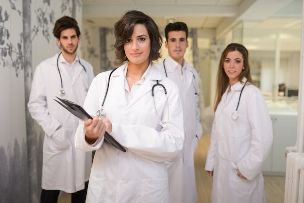 Free Photo | Group of successful doctors in the hospital