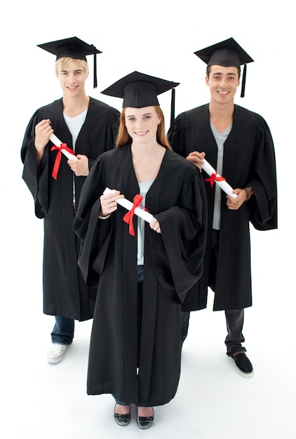 Premium Photo | Group of teenagers celebrating after graduation