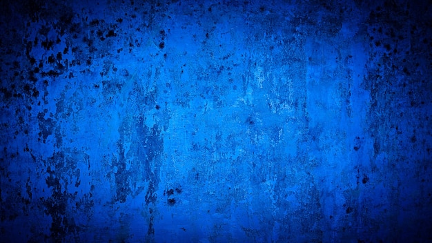 Premium Photo | Grunge background of blue wall color