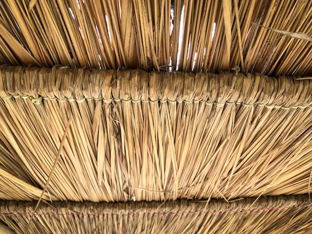 Premium Photo | Grunge texture of hay stack roof from below