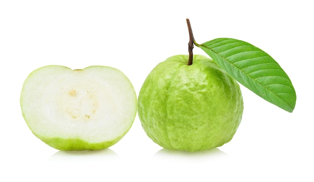 Premium Photo | Guava fruit isolated on white background.