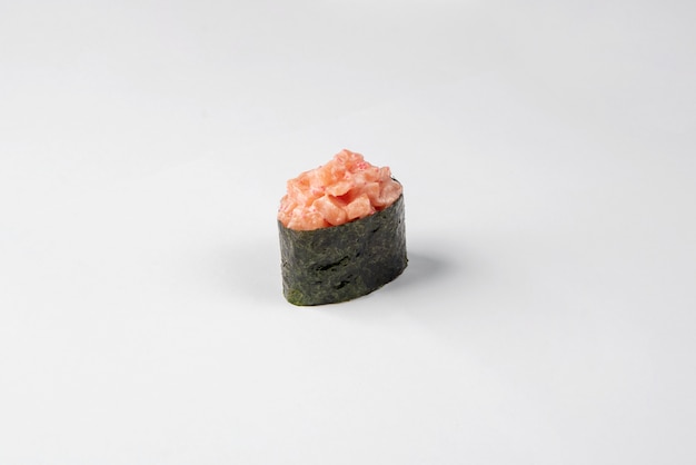 Premium Photo Gunkan Sushi On A White Surface Menu Japan Food