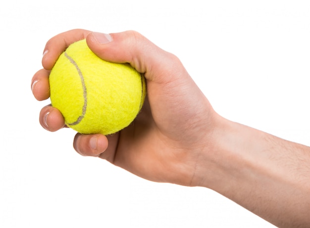 Premium Photo | Hand Holding Tennis Ball