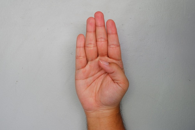 Premium Photo | Hand Sign Language For Letter B