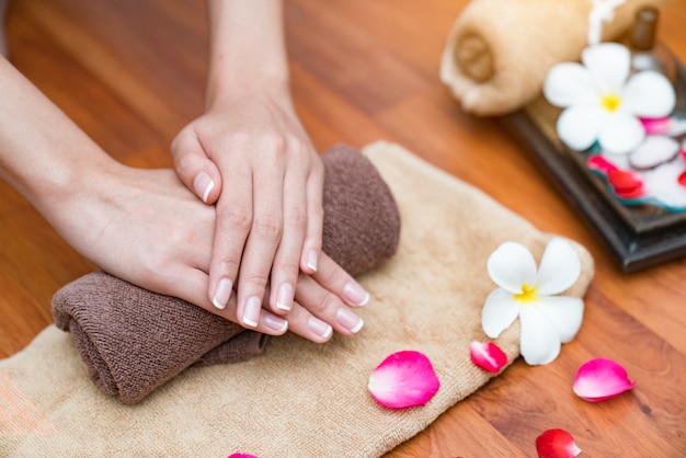 hand spa beautiful hands with manicure flower 35048 286