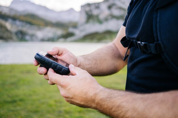 Premium Photo | Hands with gps