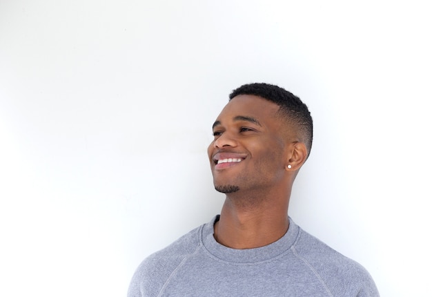 Handsome black man smiling Photo | Premium Download