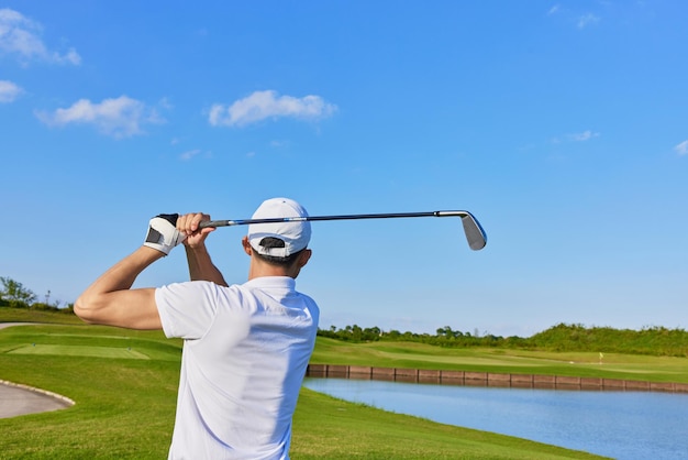 Premium Photo | Handsome confident male golfer