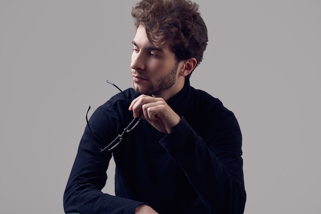 male model turtleneck