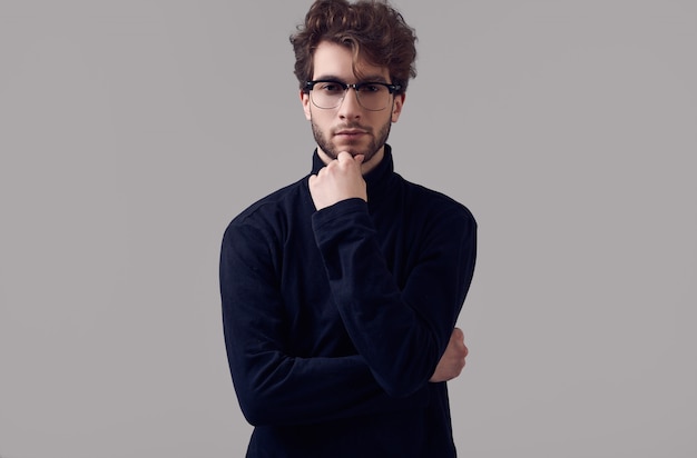 male model turtleneck