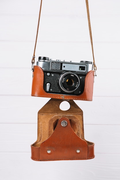 Free Photo | Hanging camera in case