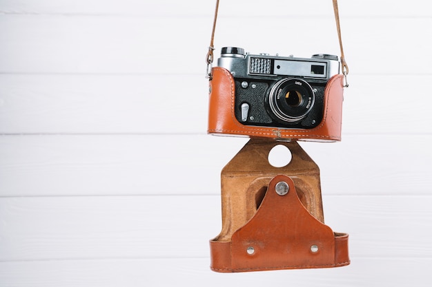 Free Photo | Hanging camera in case