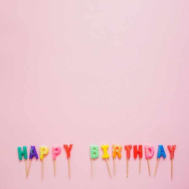 Free Photo | Happy birthday colorful letters