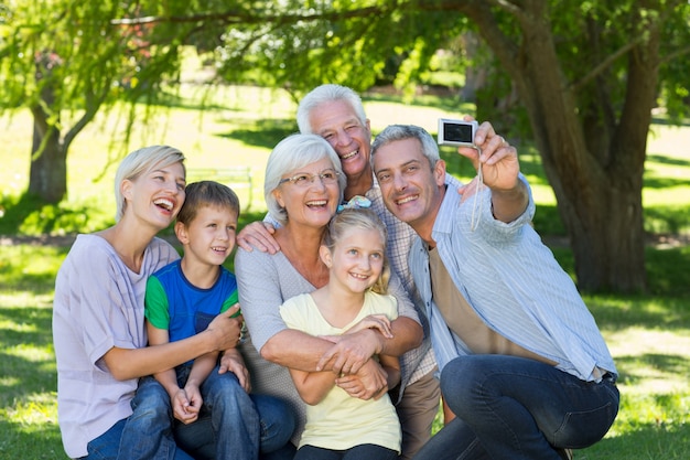 Premium Photo | Happy family taking a selfie