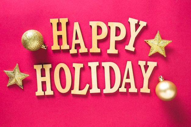 Free Photo | Happy holiday letters