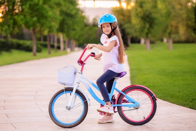 little girl on bike