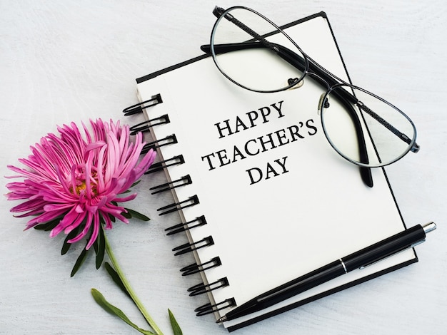 Premium Photo Happy Teacher S Day Beautiful Greeting Card Closeup