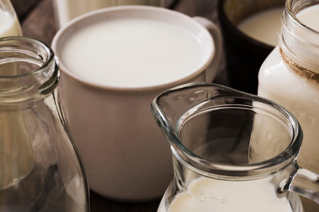 Free Photo | Healthy milk in the white mug