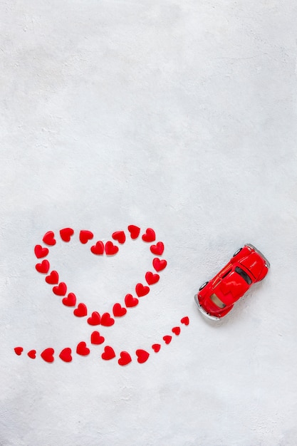 small red toy car