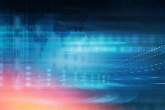 Hi-tech abstract technology background Premium Photo