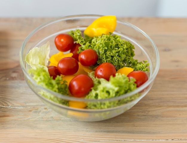 Free Photo | High angle bowl with salad