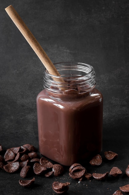 Download Free Photo High Angle Hot Chocolate In Jar Yellowimages Mockups