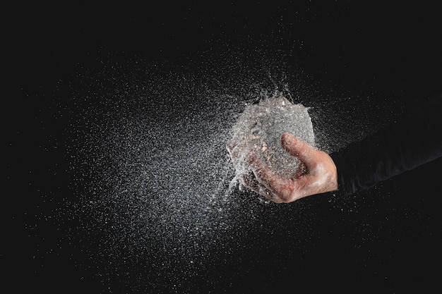 High speed photography that captures the moment of the explosion of a ...