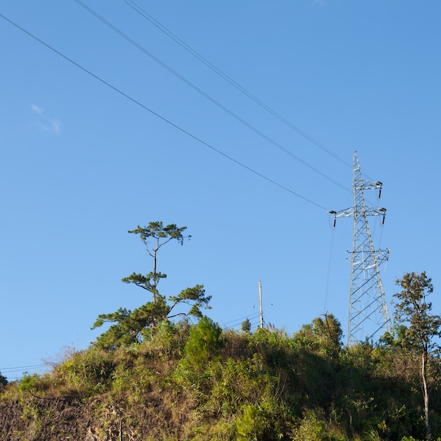 Premium Photo High Voltage Electricity Pylon