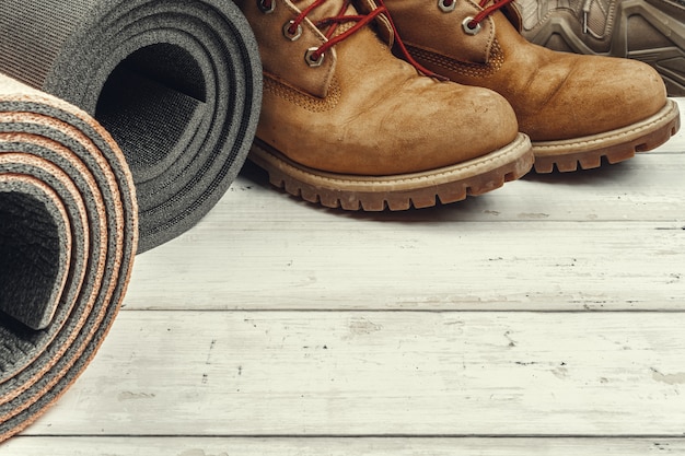 grunge hiking boots