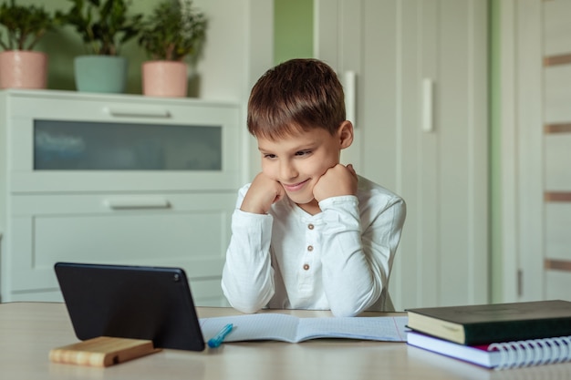 baby doing homework