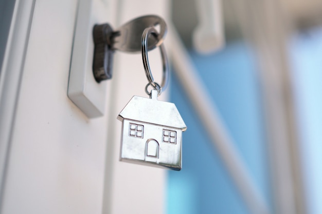 Home Key For Unlocking The New House Door Renting Buying