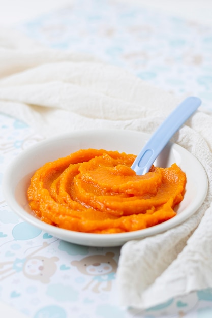 Free Photo | Homemade baby food in bowl