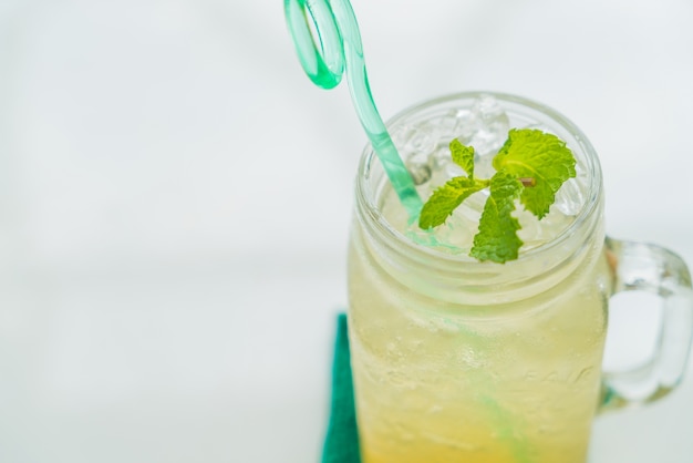 Free Photo | Honey lemon soda