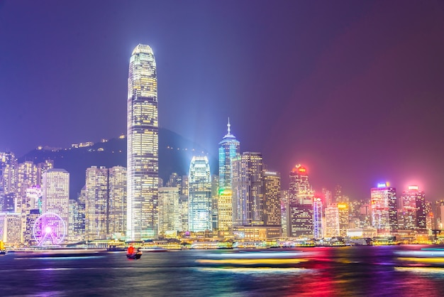 Hong Kong - October 14, 2015: Hong Kong skyline on October 14 in Free Photo