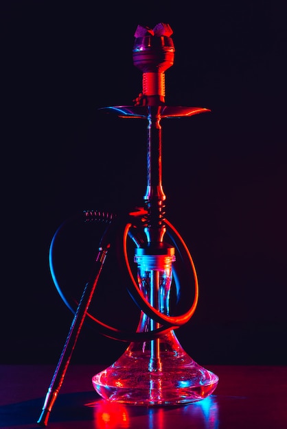 Premium Photo Hookah Shisha With Coals On The Table