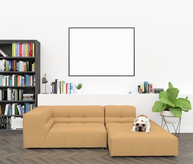 Download Horizontal frame - art mockup Photo | Premium Download