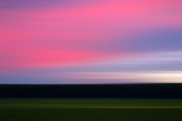 Premium Photo | Horizontal sunset landscape motion blur background hd