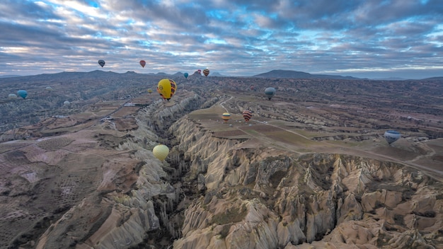 Premium Photo | Hot air balloon cappadocia race