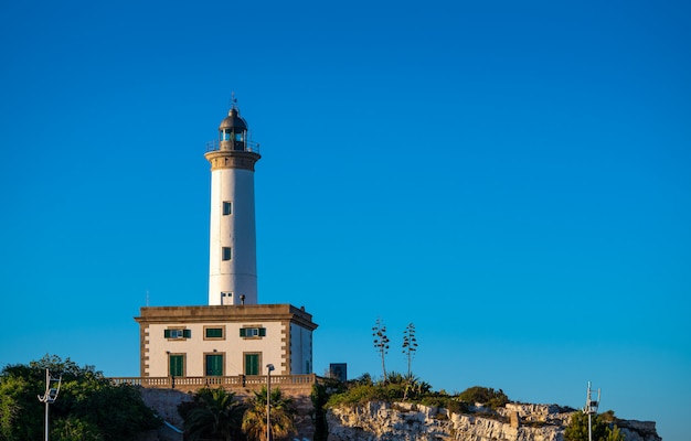 Premium Photo | Ibiza botafoc lighthouse in eivissa port