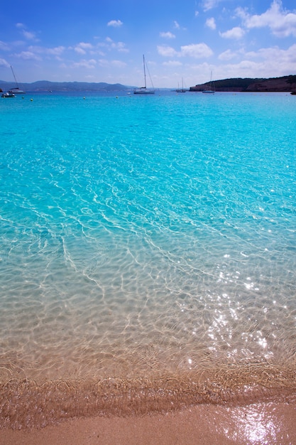 Ibiza Cala Bassa Beach With Turquoise Mediterranean Photo