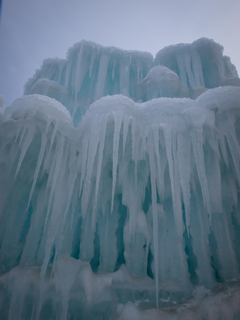 Premium Photo | Ice castles of silverthorne, colorado.