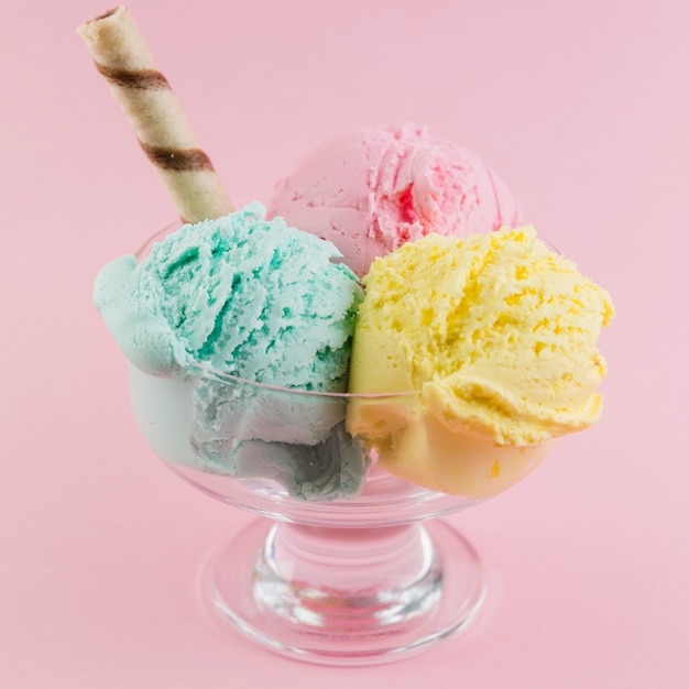 3 шарика мороженого фото
