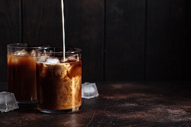 latte coffee glasses